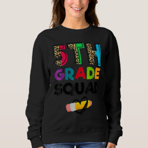 Sweatshirt Équipe de léopards de 5e année Enseignants de cinq