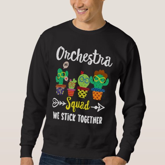 Sweatshirt Équipe de l'Orchestre de Cactus Équipe d'orchestre (Devant)