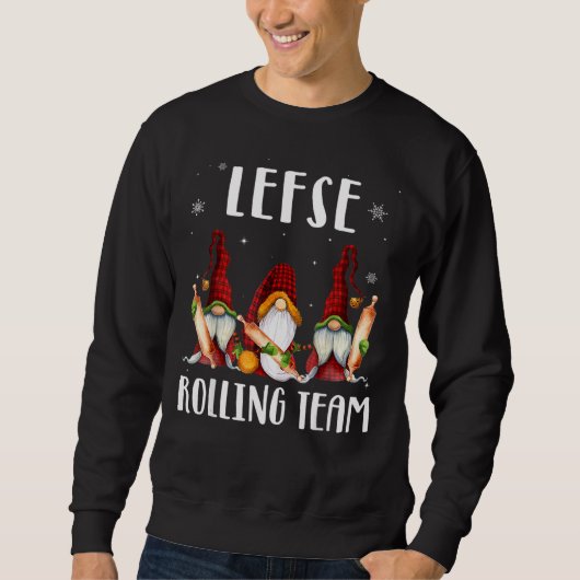 Sweatshirt Équipe de marche gauche Gnomes Noël Noël Noël Joye (Devant)