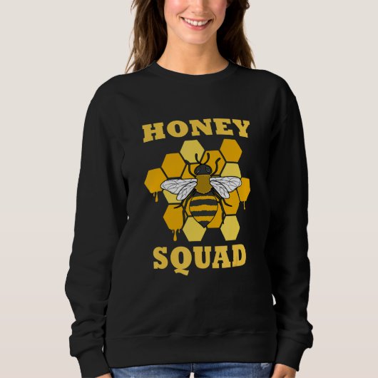 Sweatshirt Équipe de miel Abeilles Faune Bonbon naturel (Devant)