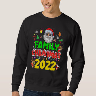 Sweatshirt Équipe de Noël de famille assortie 2022 Elfe de Pè
