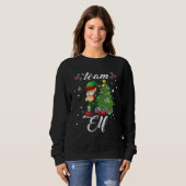 Sweatshirt Équipe de Noël Elf (Devant entier)