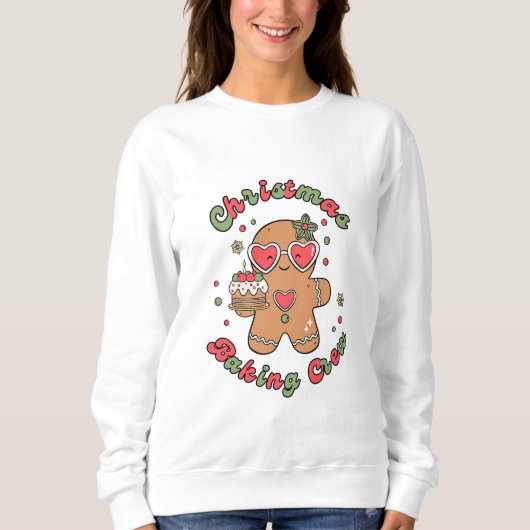 Sweatshirt Équipe de pâtisserie de Noël (Devant)