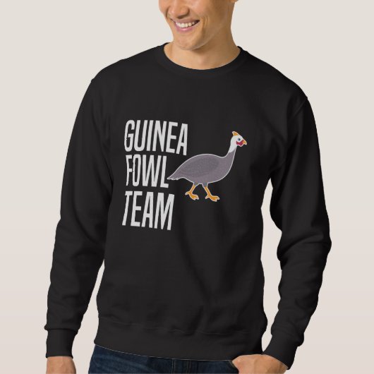 Sweatshirt Équipe de poulets pintade oiseau (Devant)