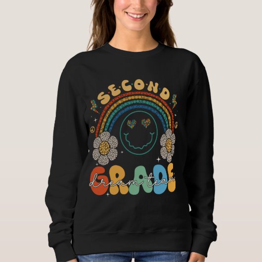 Sweatshirt Équipe de rêve de 2e année Enseignants de 4e année (Devant)