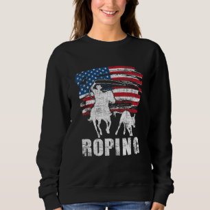 Sweatshirt Équipe de Roping Cordier Usa Drapeau Américain He