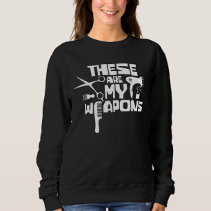 Sweatshirt Équipe de salon de coiffure Barbier Coiffeur Coiff