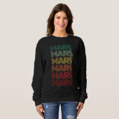 Sweatshirt Équipe de sciences de la planète rétro MARS Équipe (Devant entier)