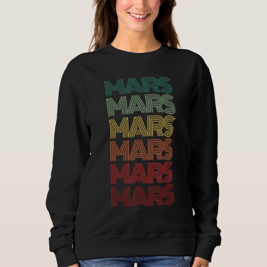 Sweatshirt Équipe de sciences de la planète rétro MARS Équipe (Devant)