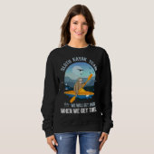 Sweatshirt Équipe de Sloth Kayak (Devant entier)