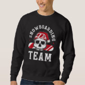 Sweatshirt Équipe De Snowboard Boarfit Snowboard Avec Sk (Devant)