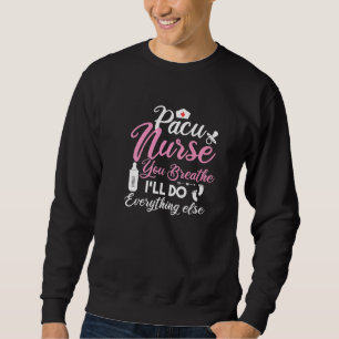 Sweatshirt Équipe de soins infirmiers Pacu Vous respirez, je
