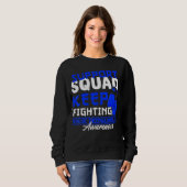Sweatshirt Équipe De Soutien I Me Cfs Myalgale Encéphalomyéli (Devant entier)