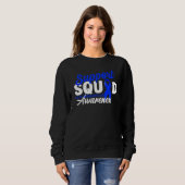 Sweatshirt Équipe De Soutien I Me Cfs Myalgale Encéphalomyéli (Devant entier)
