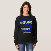 Sweatshirt Équipe De Soutien I Me Cfs Myalgale Encéphalomyéli (Devant entier)