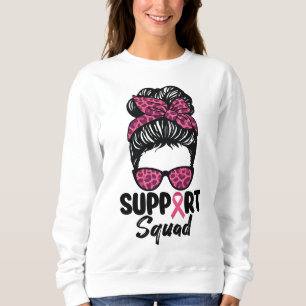Sweatshirt Équipe de soutien Nœud décoiffé Guerrière rose Can