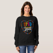 Sweatshirt Équipe de sped Be Kind École Enseignant Sped Match (Devant entier)