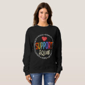 Sweatshirt Équipe de thérapie PT OT & SLP Support Squad Théra (Devant entier)