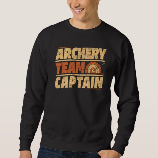 Sweatshirt Équipe de tir à l'arc Capitaine Bowman Bow Arrows (Devant)