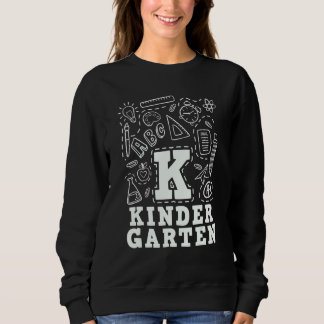 Sweatshirt Équipe de typographie de maternelle Retour à l'éco