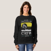 Sweatshirt Équipe de vacances d'équipage Amsterdam Party (Devant entier)
