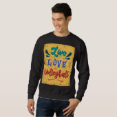 Sweatshirt Équipe de volley-ball Live Love (Devant entier)