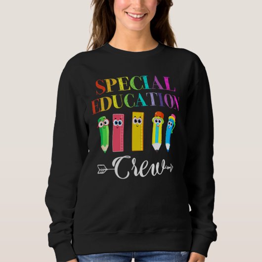 Sweatshirt Équipe D'Éducation Spéciale Premier Jour De L'Étud (Devant)