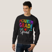 Sweatshirt Équipe d'élèves de 4e année de l'enseignant Retour (Devant entier)