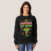 Sweatshirt Équipe d'elfes préscolaire tenue de Noël Père Noël (Devant entier)