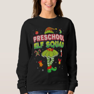 Sweatshirt Équipe d'elfes préscolaire tenue de Noël Père Noël
