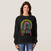 Sweatshirt Équipe d'enseignants arc-en-ciel de 4e année Équip (Devant entier)