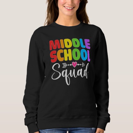 Sweatshirt Équipe D'Enseignants De L'École Secondaire Retour (Devant)