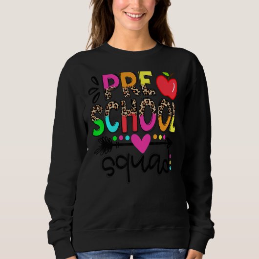 Sweatshirt Équipe d'enseignants de l'équipe préscolaire Leopa (Devant)