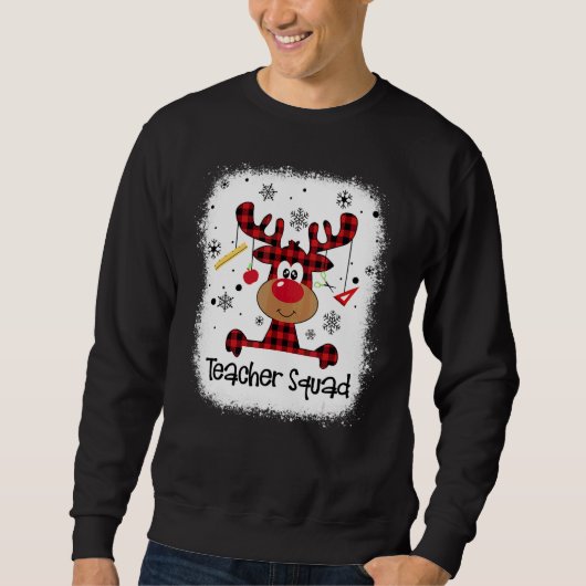 Sweatshirt Équipe d'enseignants décolorés Renne Enseignant No (Devant)