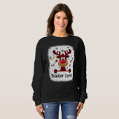 Sweatshirt Équipe d'enseignants décolorés Renne Enseignant No (Devant entier)