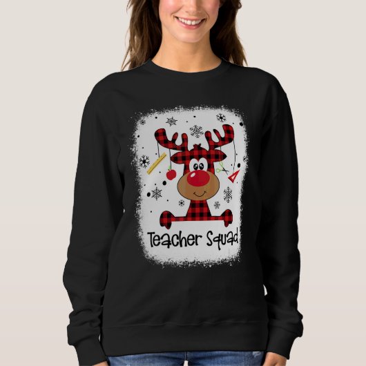 Sweatshirt Équipe d'enseignants décolorés Renne Enseignant No (Devant)