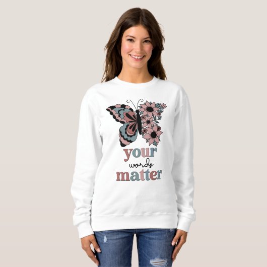 Sweatshirt Équipe d'enseignement Boho Motivational Custom Ens (Devant entier)