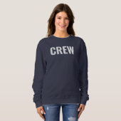 Sweatshirt Équipe d'équipage Ajouter le logo Texte ici Femmes (Devant entier)