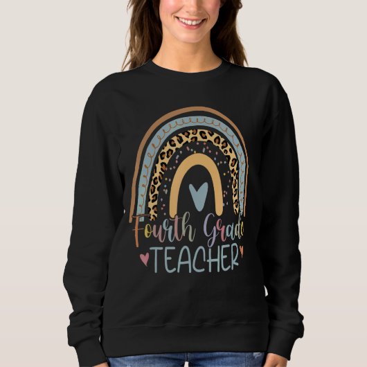 Sweatshirt Équipe des enseignants de quatrième année 4e année (Devant)