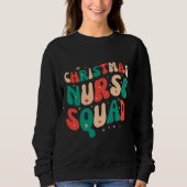 Sweatshirt Équipe des infirmières de Noël (Devant)