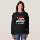 Sweatshirt Équipe des infirmières de Noël (Devant entier)