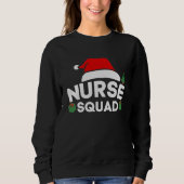 Sweatshirt Équipe des infirmières de Noël (Devant)