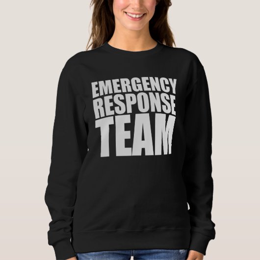Sweatshirt Équipe D'Intervention D'Urgence Graphique Pour Hom (Devant)