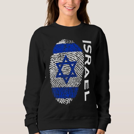 Sweatshirt Équipe d'Israël du Drapeau Jersey Sleeve Tee (Devant)