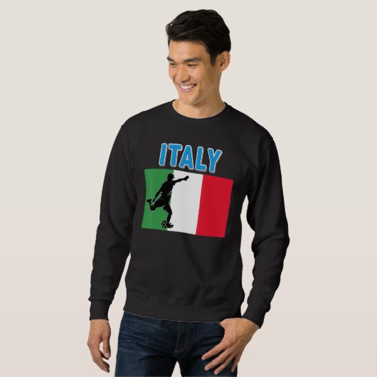 Sweatshirt Équipe d'Italie du monde de football football Cham (Devant entier)