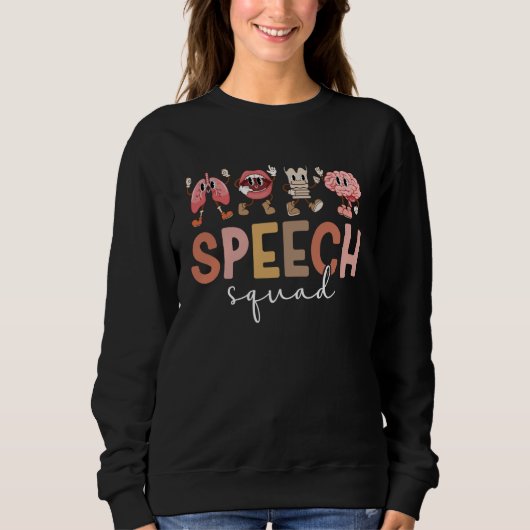 Sweatshirt Équipe d'orthophonistes Speech Squad SLP (Devant)