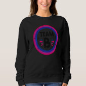 Sweatshirt Équipe Drapeau Bisexuel Bi Pride B (Devant)