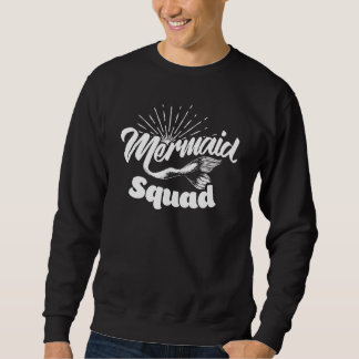 Sweatshirt Équipe Drôle De Sirène Pour Enfants Femmes Cool Ny