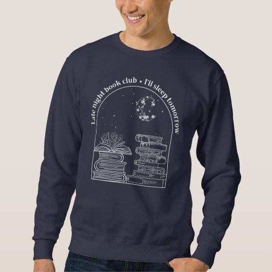 Sweatshirt Équipe du club de lecture de nuit pour hommes (enc (Devant)