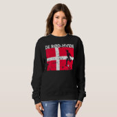 Sweatshirt Équipe Du Danemark De Football Fan Jersey Soccer D (Devant entier)